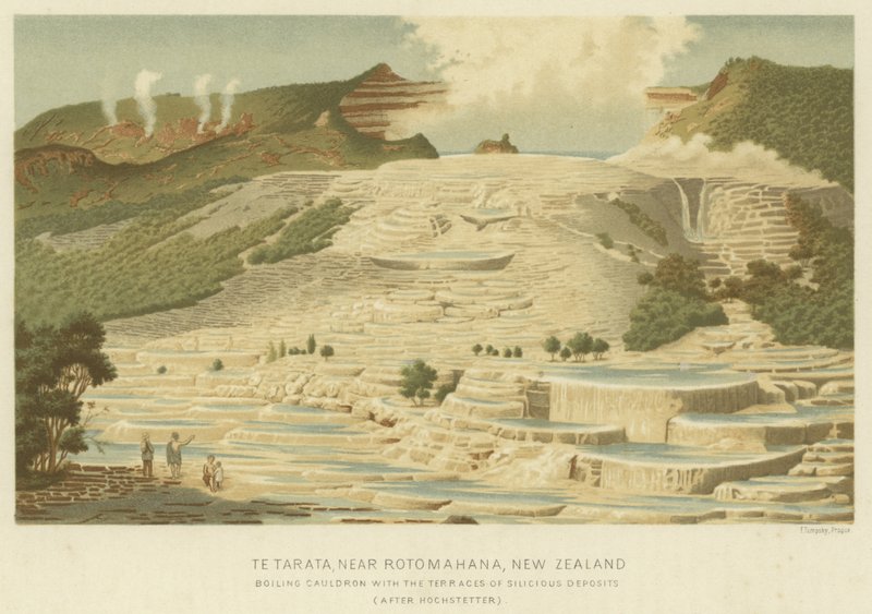 Te Tarata, Near Rotomahana, New Zealand by English School