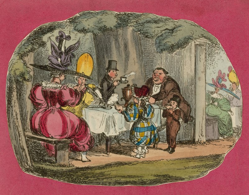 Tea in Vauxhall Gardens by English School