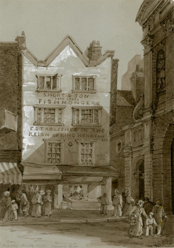 Temple Bar, London, The Old Bulk Shop by English School