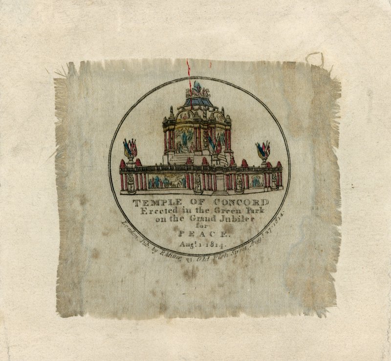 Temple of Concord to celebrate the Peace of 1814 by English School