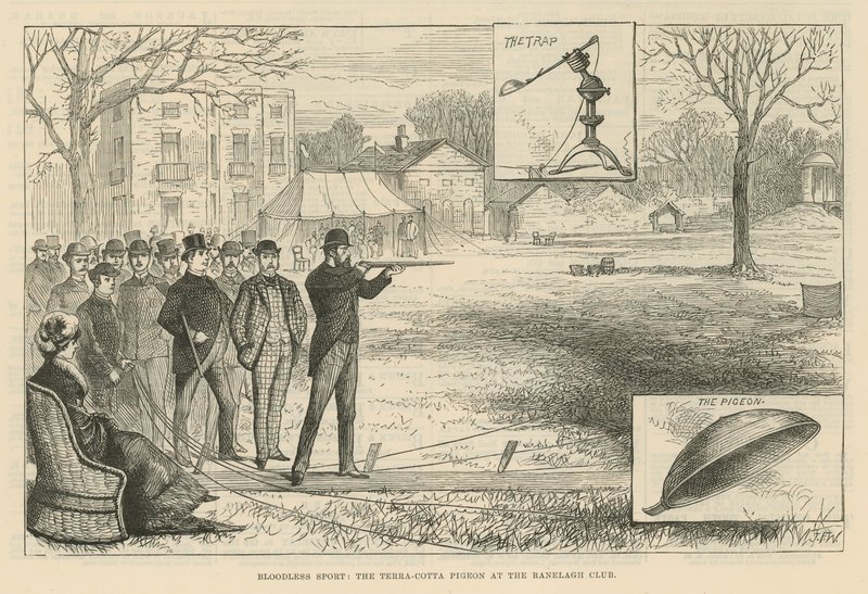 Terra-Cotta Pigeon at the Ranelagh Club by English School