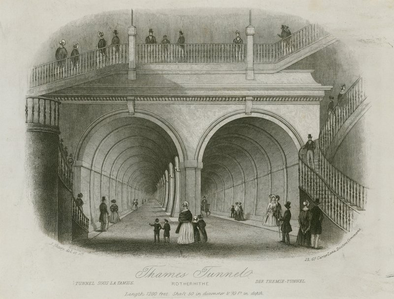 Thames Tunnel, Rotherhithe Entrance by English School