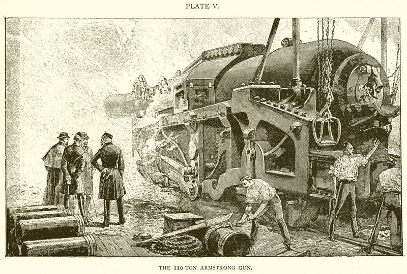 The 110-ton Armstrong Gun by English School