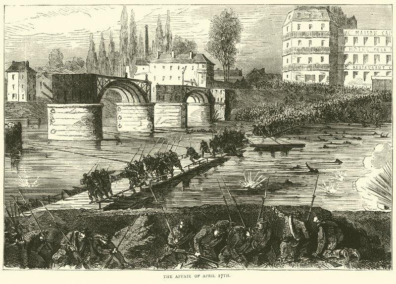 The Affair of April 17th, April 1871 by English School