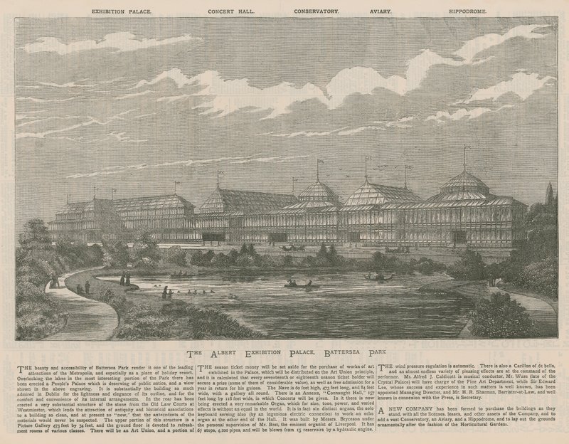 The Albert Exhibition in Battersea Park by English School