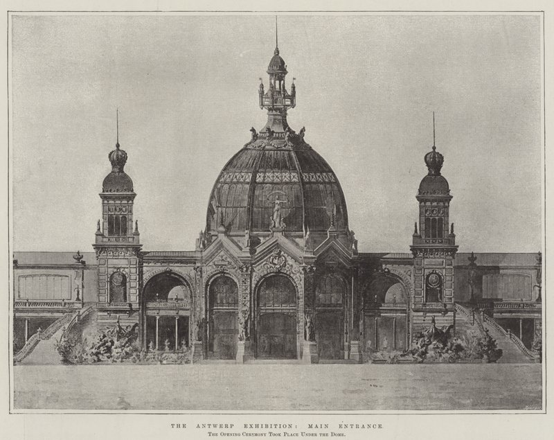 The Antwerp Exhibition, Main Entrance by English School