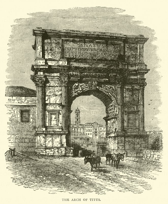 The Arch of Titus by English School