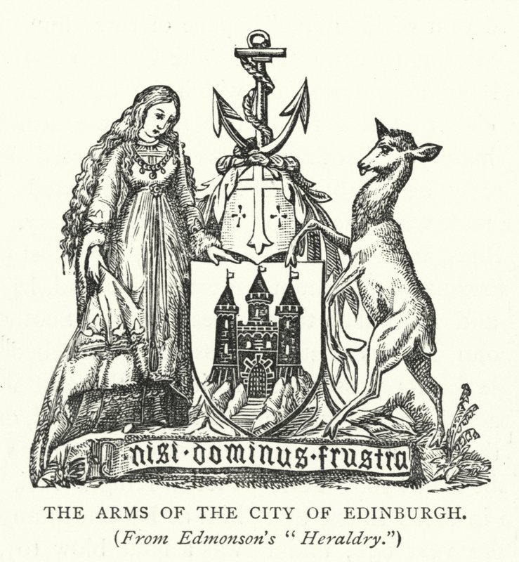The Arms of the City of Edinburgh by English School