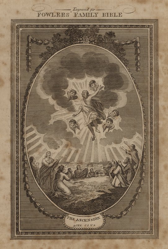 The Ascension, Acts, Chapter 1, Verse 9 by English School