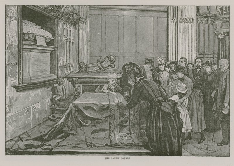 The Babies Corner in Westminster Abbey by English School