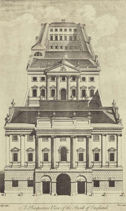 The Bank of England, 1739 by English School
