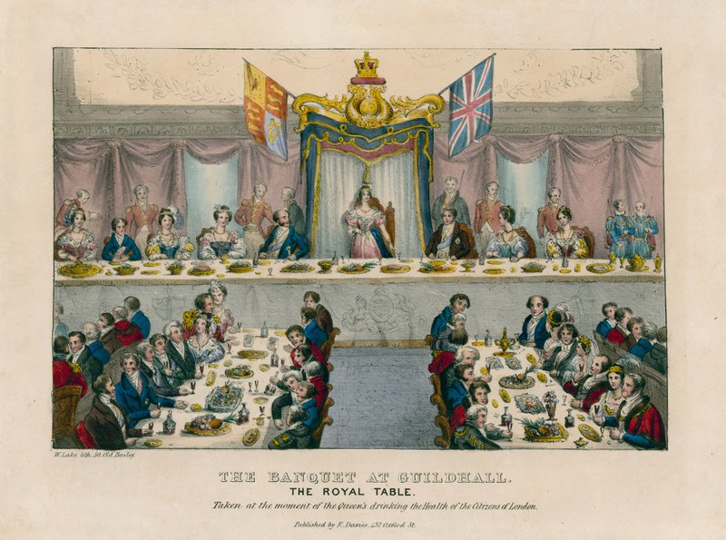 The Banquet at Guildhall by English School