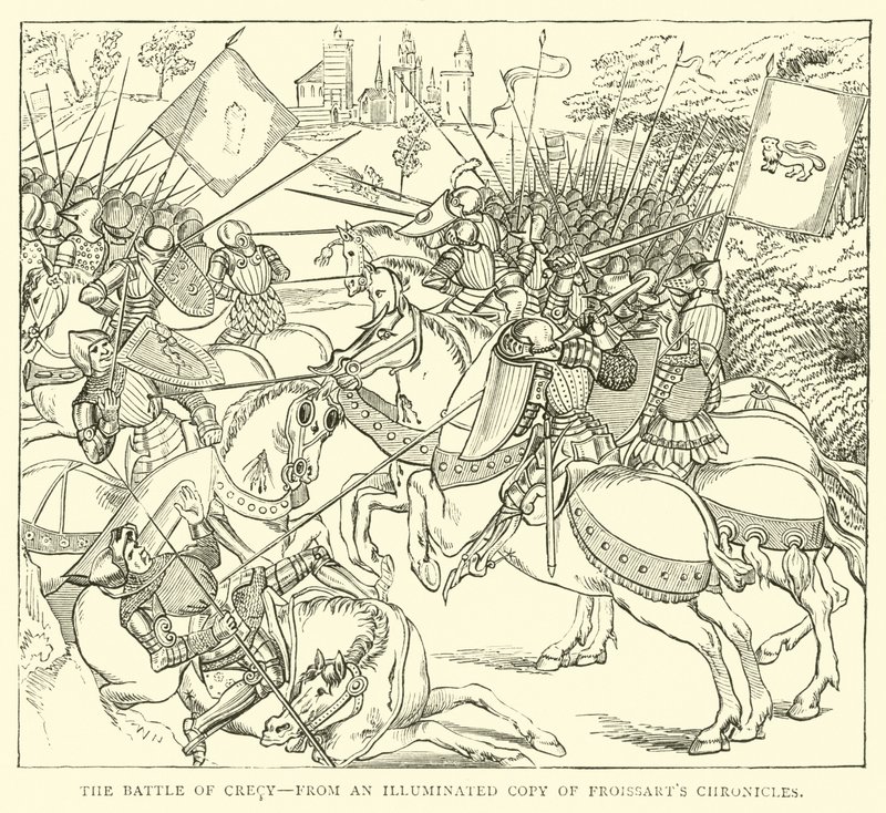 The Battle of Crecy (from an illuminated copy of Froissart