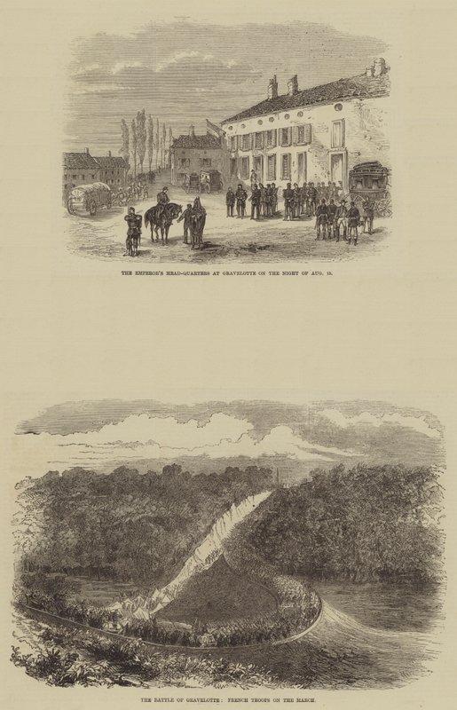 The Battle of Gravelotte by English School