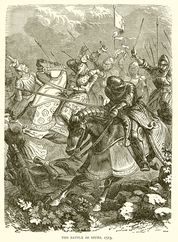 The Battle of Spurs, 1513 by English School