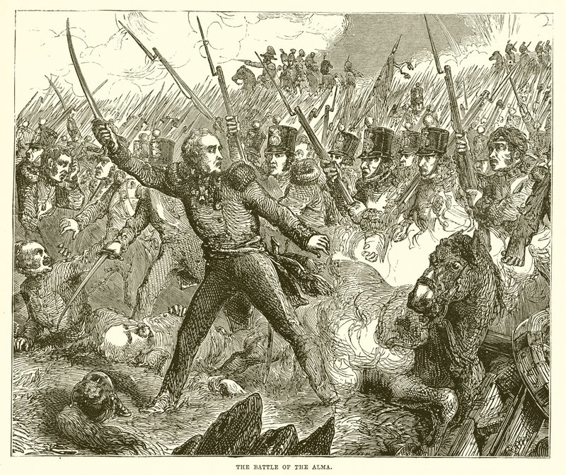 The Battle of the Alma by English School