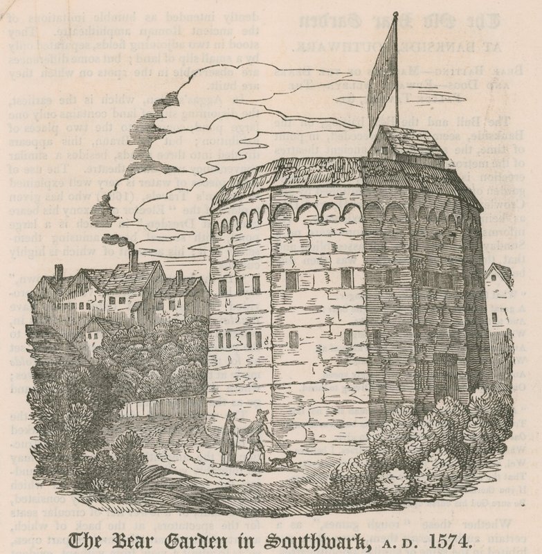The Bear Garden in Southwark, London, AD 1574 by English School