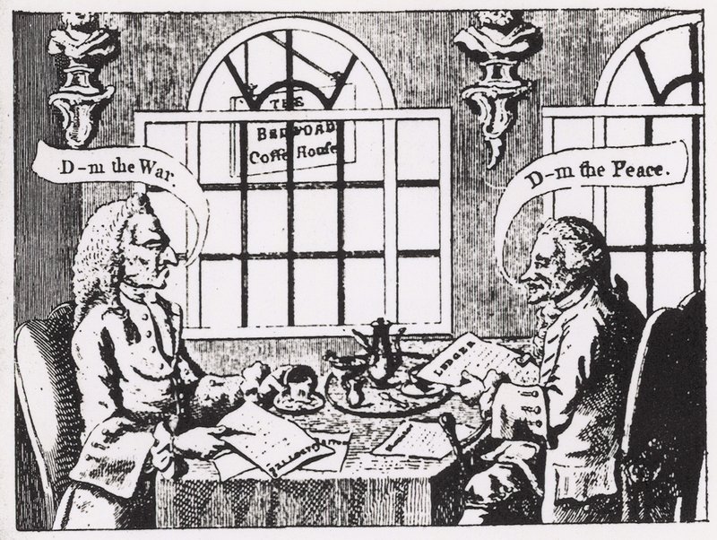 The Bedford Coffee House, Covent Garden, in the Middle of the Eighteenth Century by English School