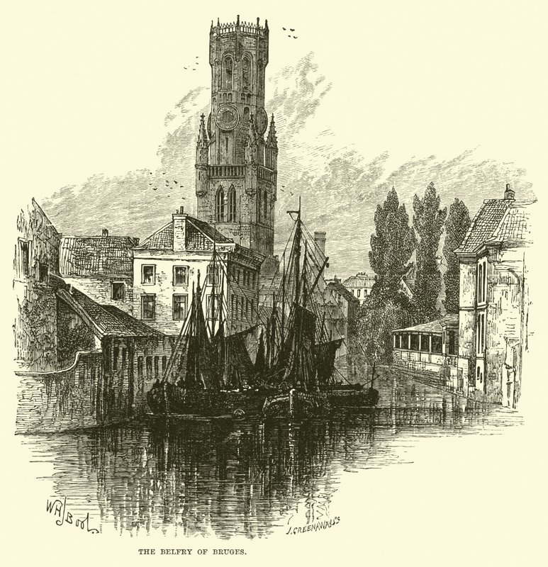 The Belfry of Bruges by English School