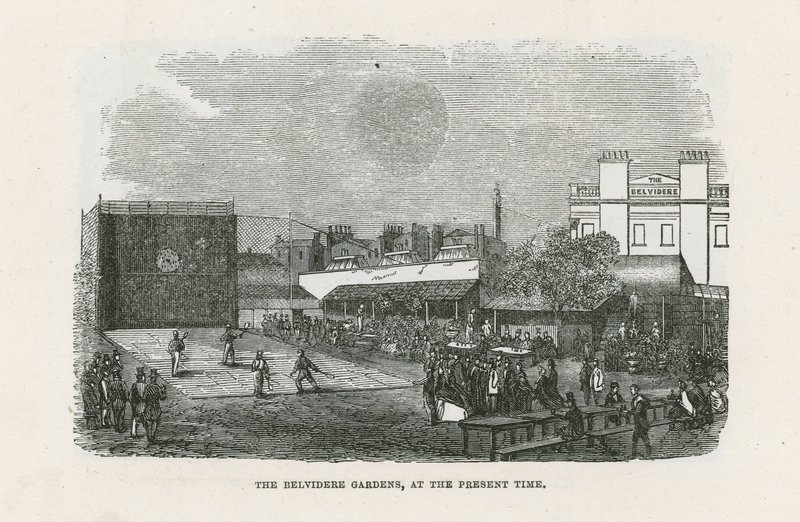The Belvidere Gardens by English School