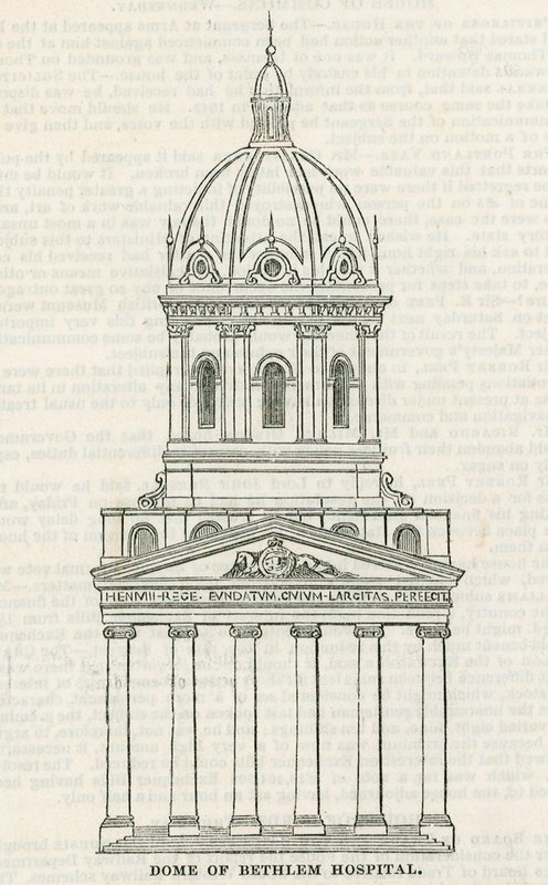 The Bethlehem Hospital. The New Dome by English School