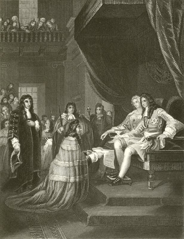The Bill of Rights Presented to William and Mary by English School