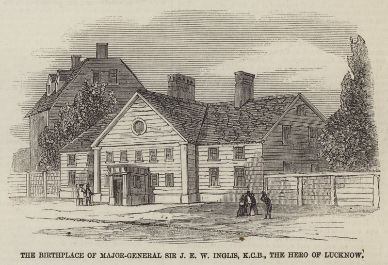 The Birthplace of Major-General Sir J E W Inglis, KCB, the Hero of Lucknow by English School