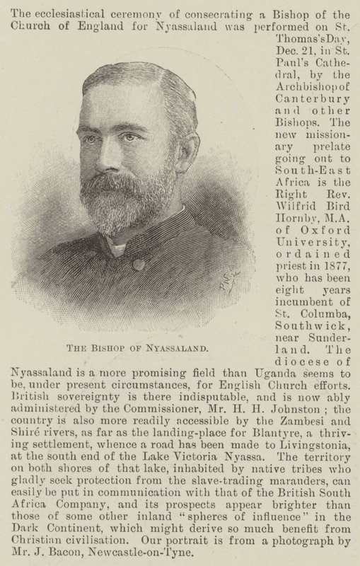 The Bishop of Nyassaland by English School