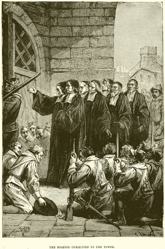 The Bishops committed to the Tower by English School