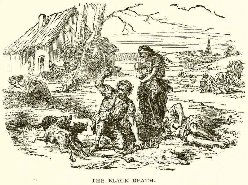 The Black Death by English School