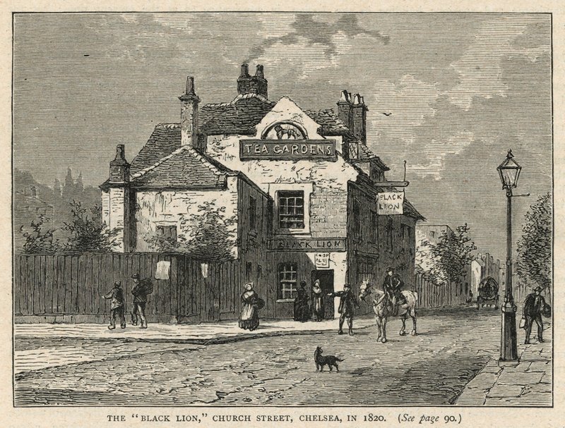 The Black Lion public house in Chelsea by English School