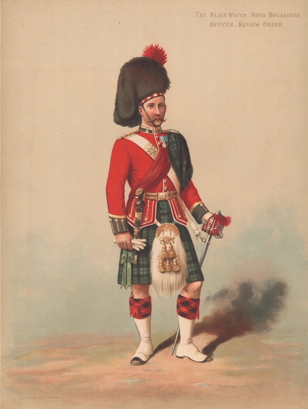 The Black Watch, Royal Highlanders, Officer, Review Order by English School