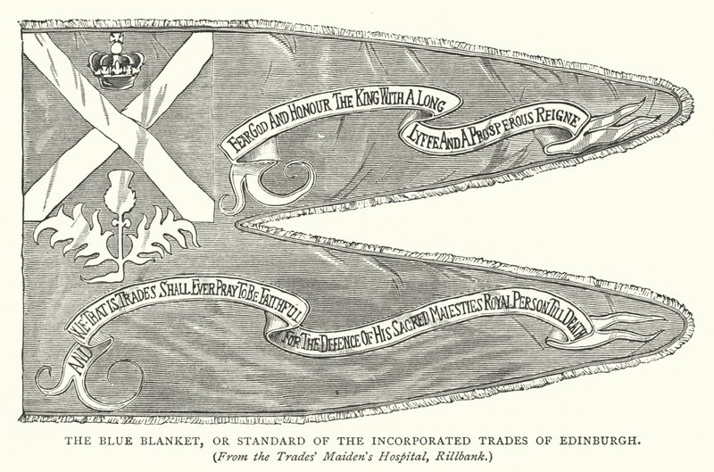 The Blue Blanket, or Standard of the Incorporated Trades of Edinburgh by English School