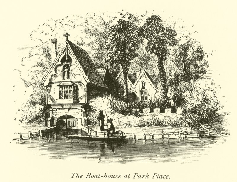 The Boat-house at Park Place by English School
