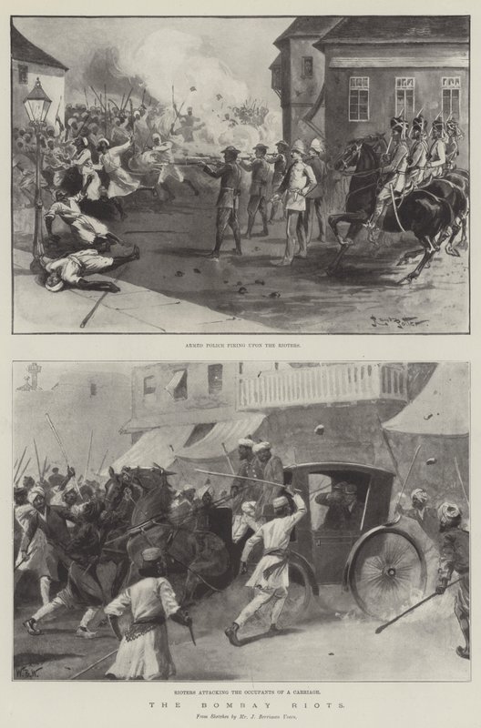 The Bombay Riots by English School