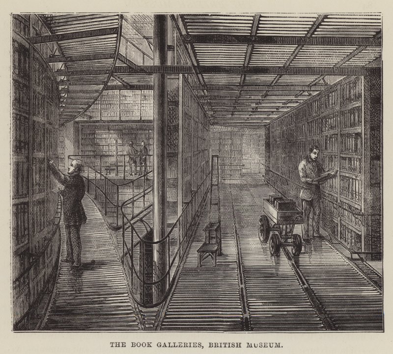 The Book Galleries, British Museum by English School