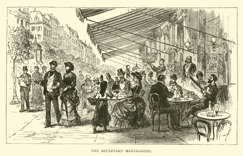 The Boulevard Montmartre by English School
