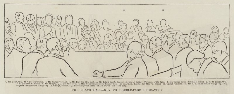 The Bravo Case (engraving) by English School