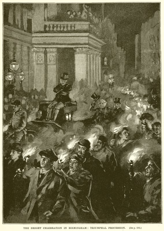 The Bright Celebration in Birmingham: Triumphal Procession by English School