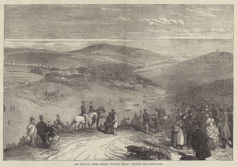 The Brighton Easter Monday Volunteer Review, Struggle near Rottingdean by English School