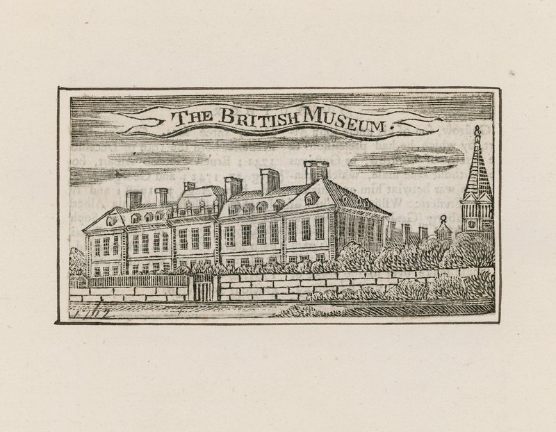 The British Museum at Montague House by English School