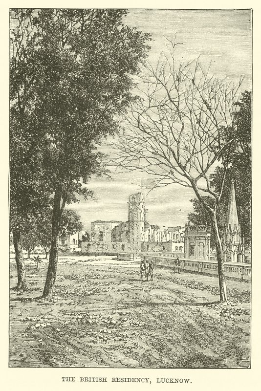 The British Residency, Lucknow by English School