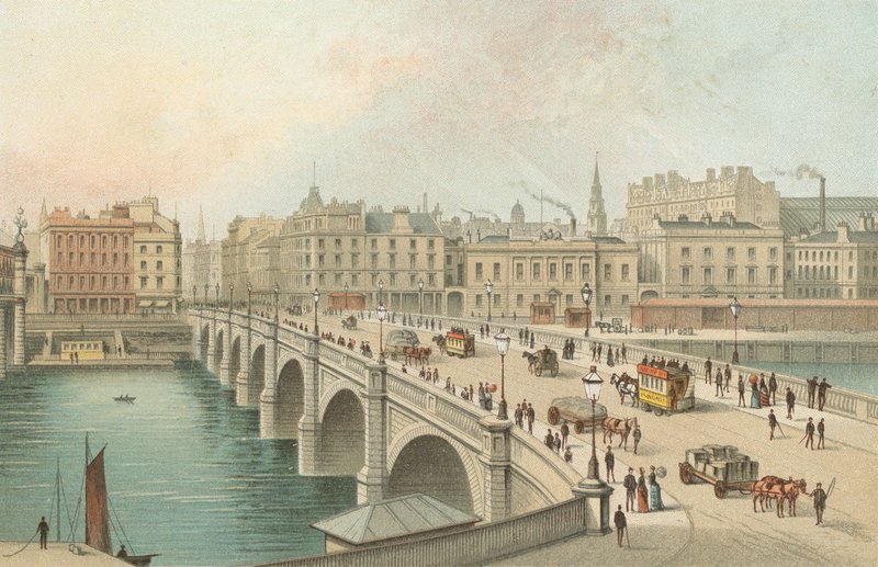 The Broomielaw Bridge - Glasgow by English School