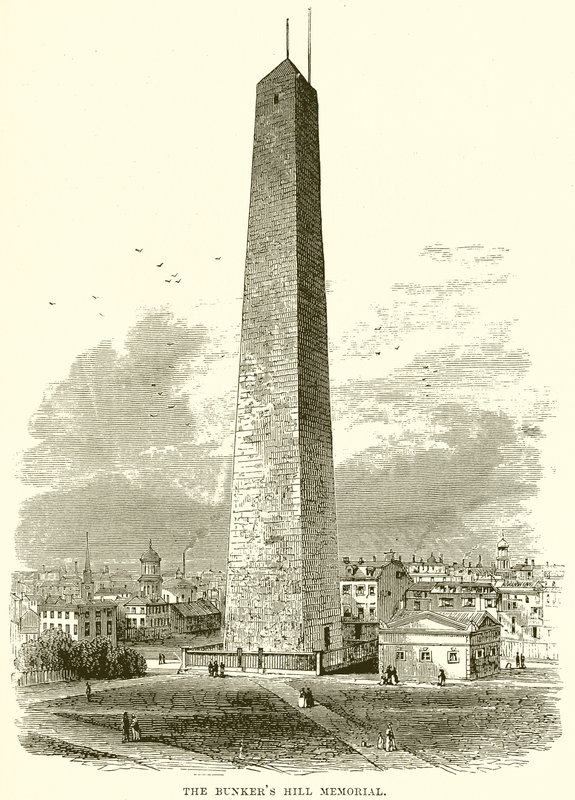 The Bunkers Hill Memorial by English School