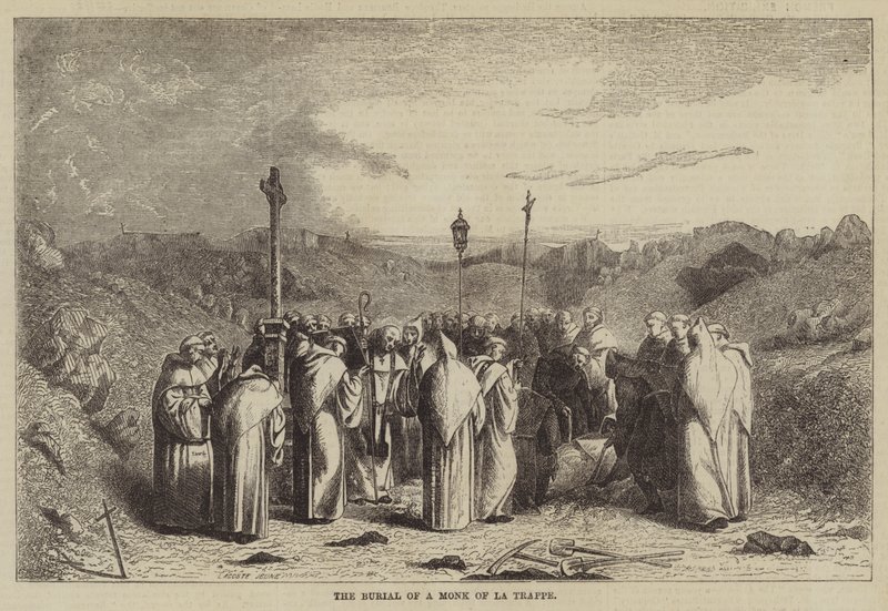 The Burial of a Monk of La Trappe by English School