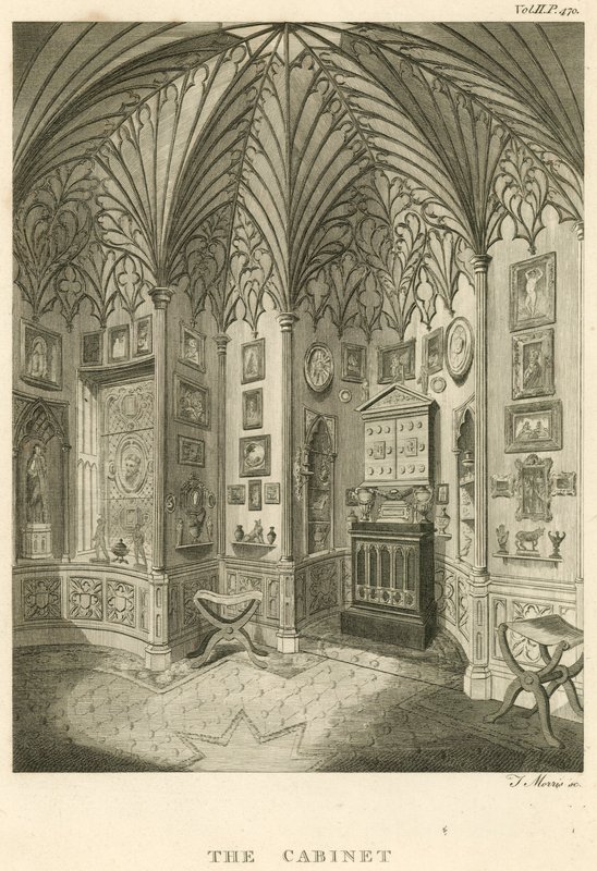 The Cabinet at Strawberry Hill, Twickenham, London by English School