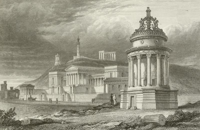 The Calton Hill, Edinburgh by English School
