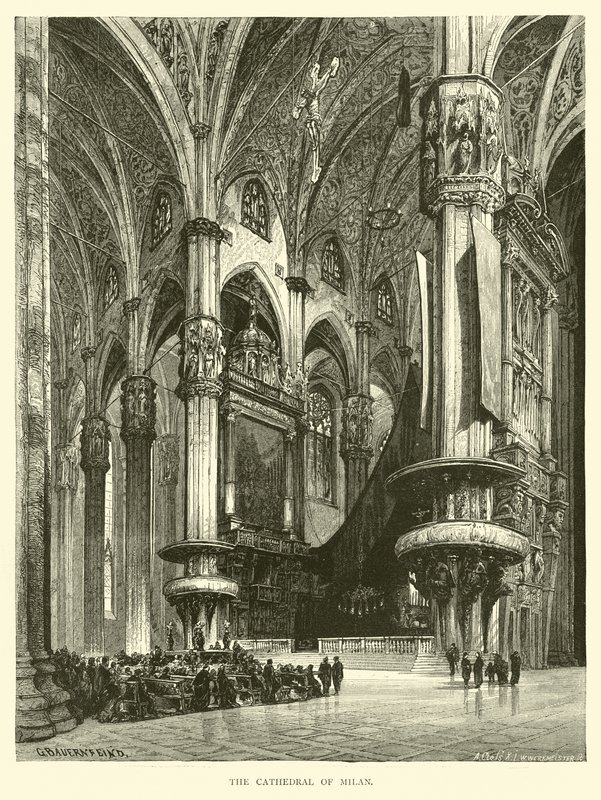 The Cathedral of Milan by English School