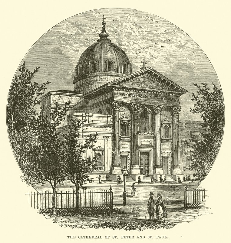 The Cathedral of St. Peter and St. Paul by English School