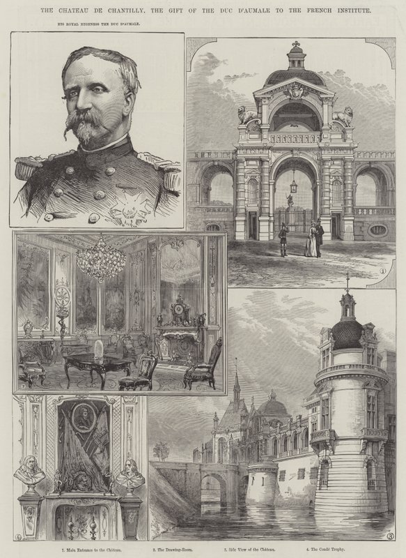 The Chateau de Chantilly, the Gift of the Duc d